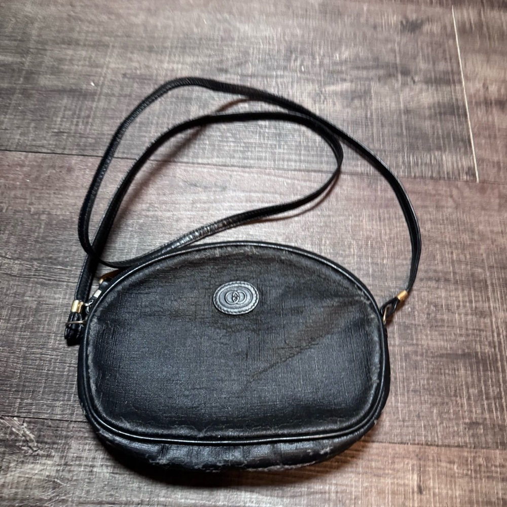 Gucci Vintage 1980s Black Crossbody Bag - Picture 3 of 11